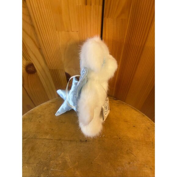 Boyds Bears AngelBoy Bear Blue Star Plush 5” Baby’s First Christmas Ornament (58 - Picture 4 of 7